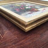 flower vase of a bouquet. Oil on canvas signed by Jean-Jacques Foulon (1923-1980)