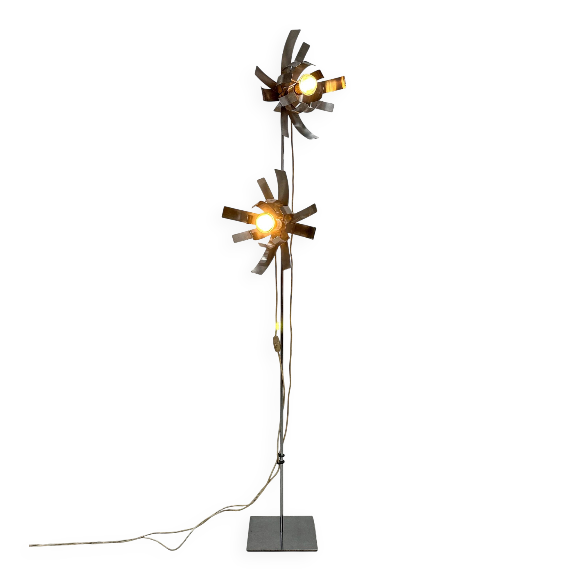 1970s Vintage Sculptural French Floor Lamp by Jocelyne Trocmé for Oxar