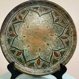 Large vintage ceramic dish signed Buffat – unique piece from the 60s-70s –