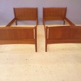 Pair of twin / Scandinavian daybay teak