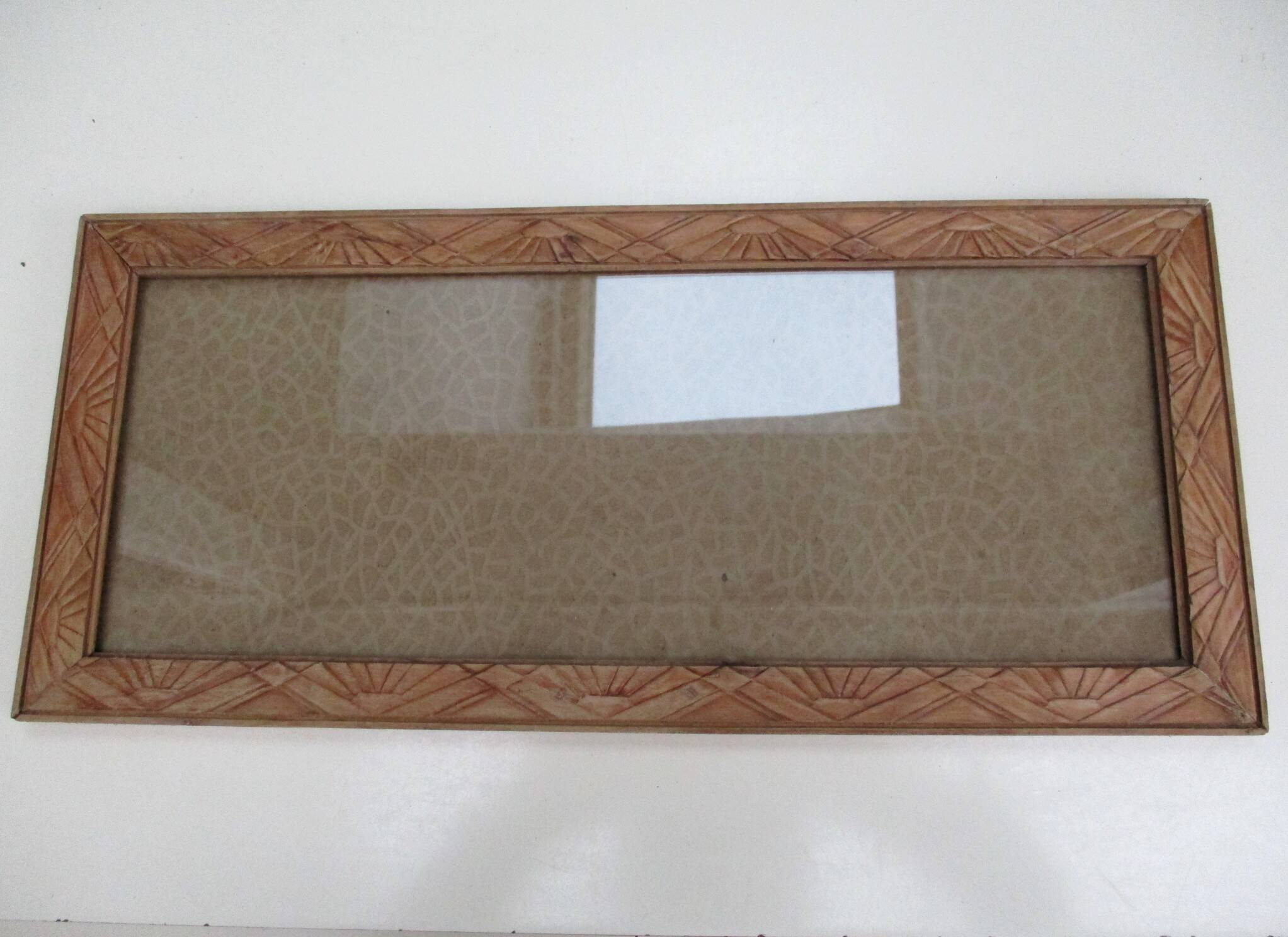 Art deco framing for 152 x 380 mm subject