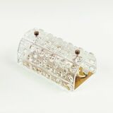 Scandinavian Crystal Glass Wall Light Venus Model by Carl Fagerlund for Orrefors & Lyfa, 1960s
