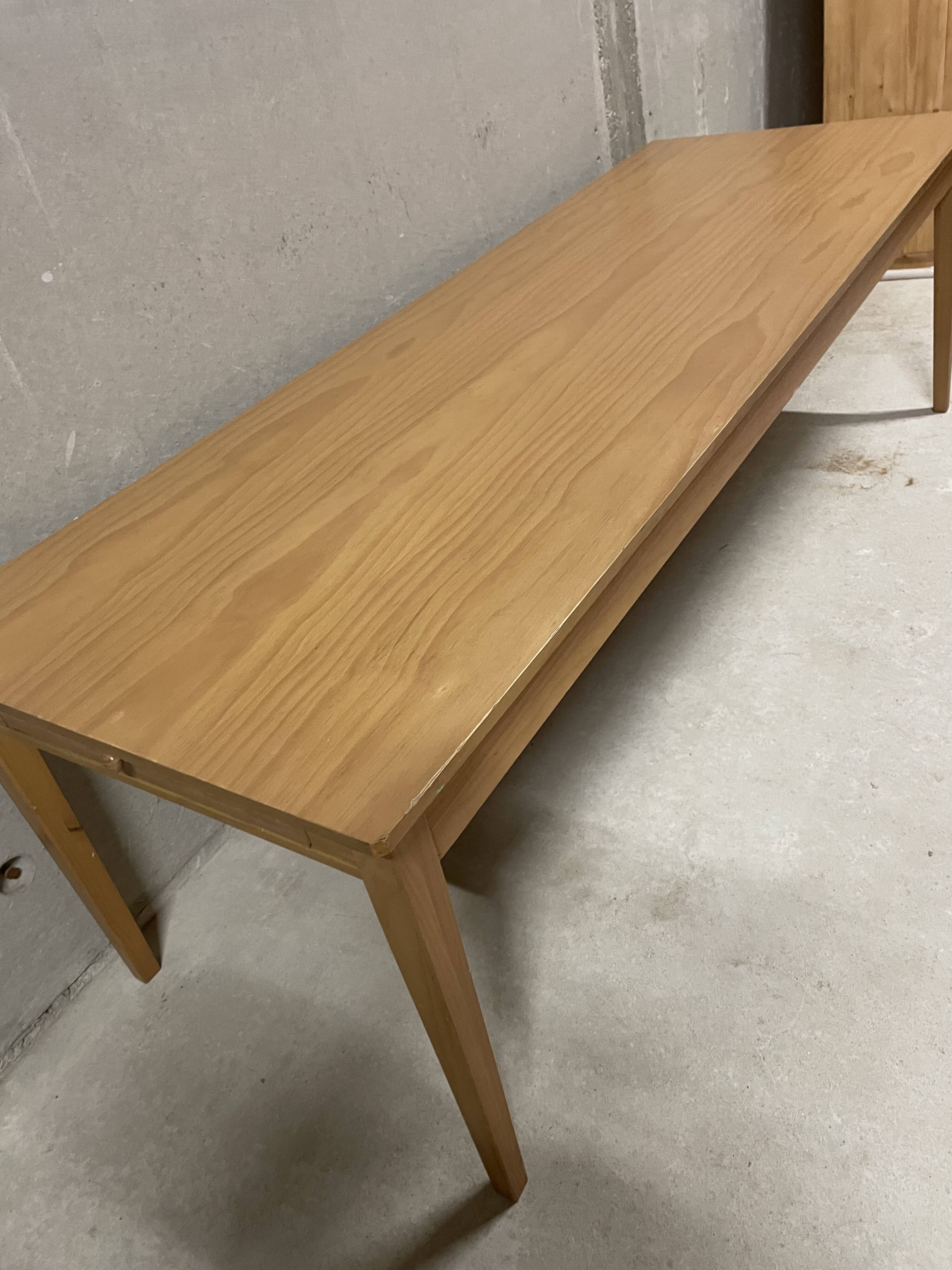 Large dining table – minimalist rustic style