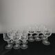 Lot de 19 verres à a pied en cristal ciselé