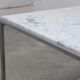Pair of Carrara marble & chrome coffee or side tables, 1970s