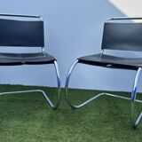 Paire de chaises MR 10 avec lacets Mies Van der Rohe, Knoll International