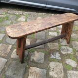 Wooden farmhouse bench