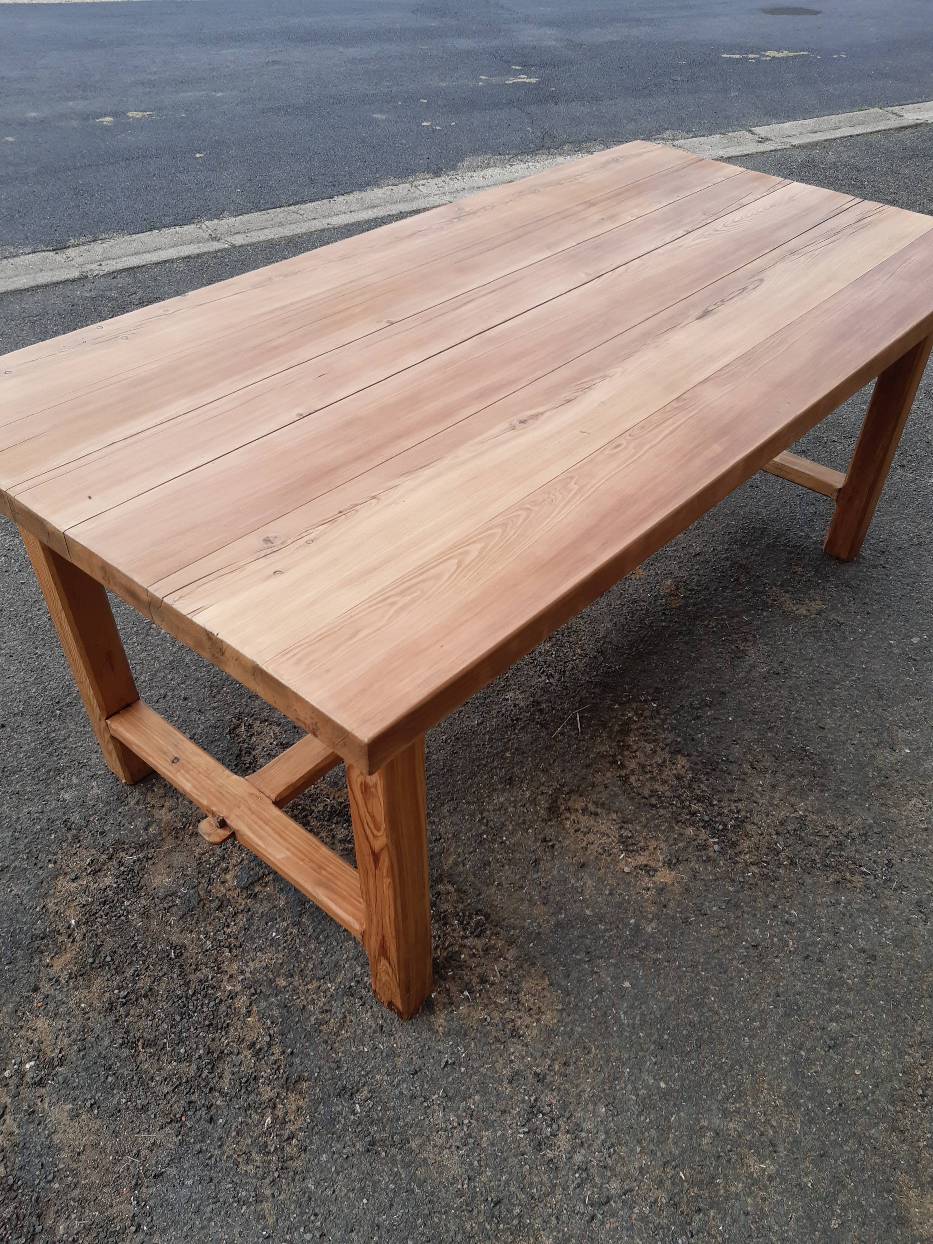 Restored old farmhouse table