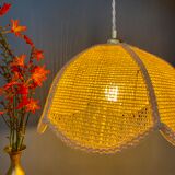 Suspension lamp vintage pink