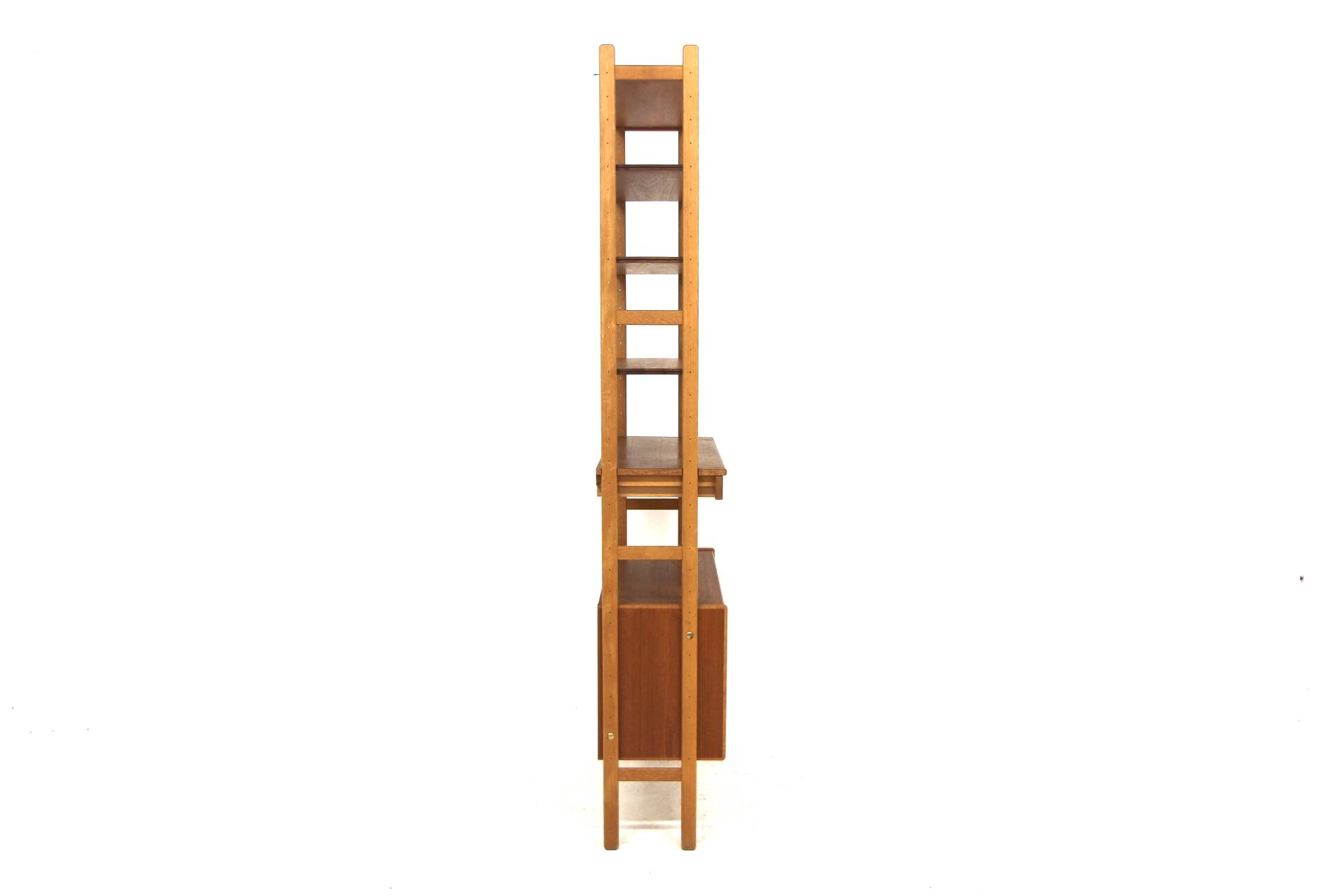 Bibliothèque scandinave en teck et en chêne, Suède, 1960