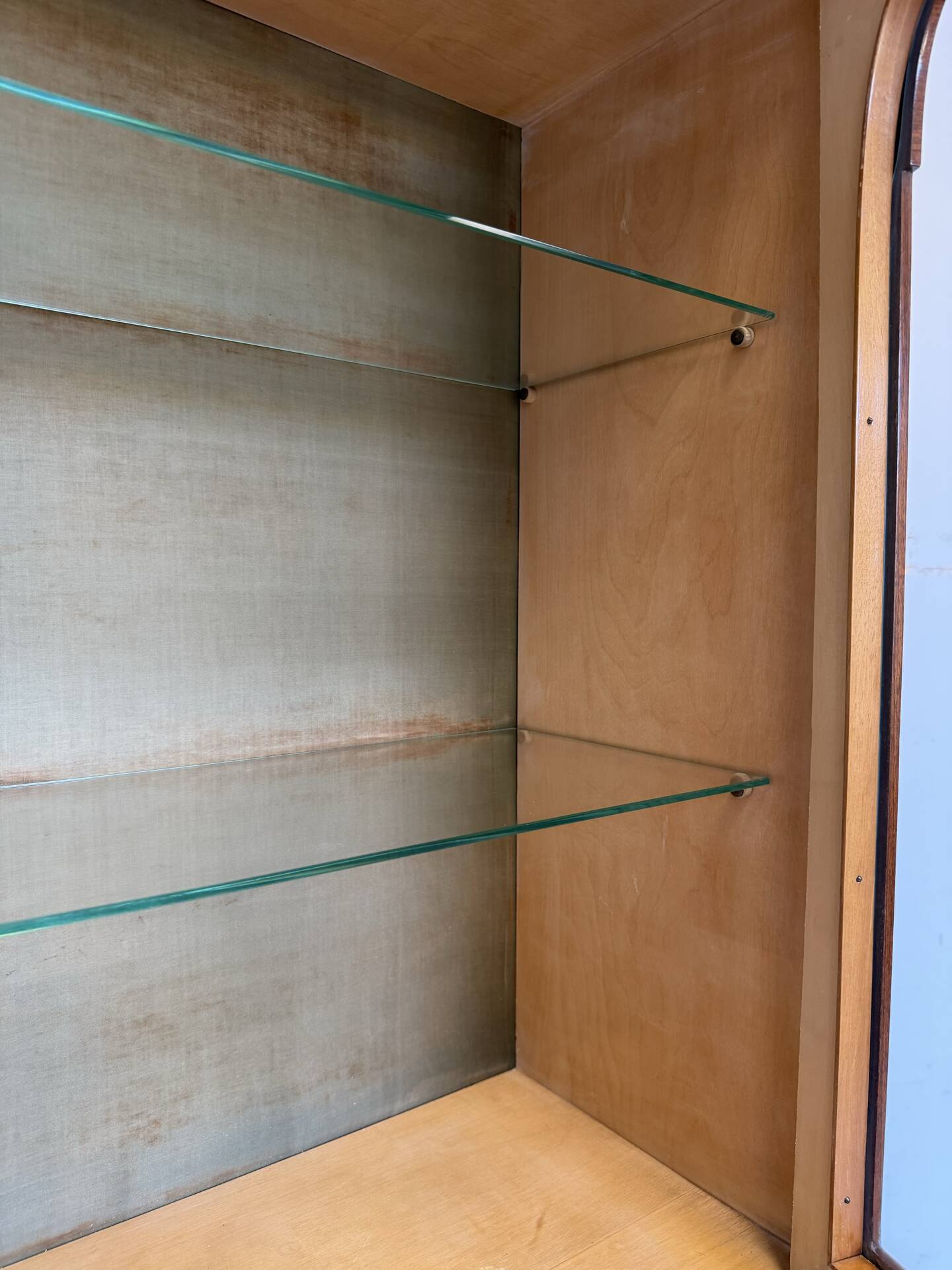 Secretary credenza in marquetry in the Italian Louis XV style from the mid-century, 1960.