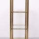Brass and Glass Etagere or bookcase . Italy 1970s