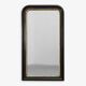 Black laquered and gilted wooden Louis Philippe mirror, France ca. 1850