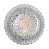 Plafonnier rond en verre ciselé