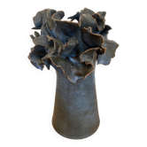 Blue contemporary ceramic vase