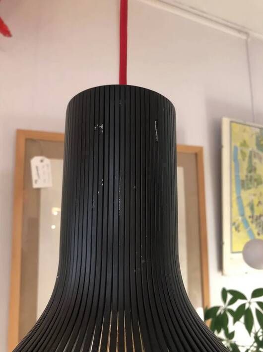Black slatted Nordlux suspension, contemporary design