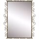 Rectangular mirror from the 50s-60s on a brass frame.