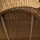 Wicker and rattan rocking chair