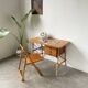 Bureau rotin Louis Sognot et sa chaise