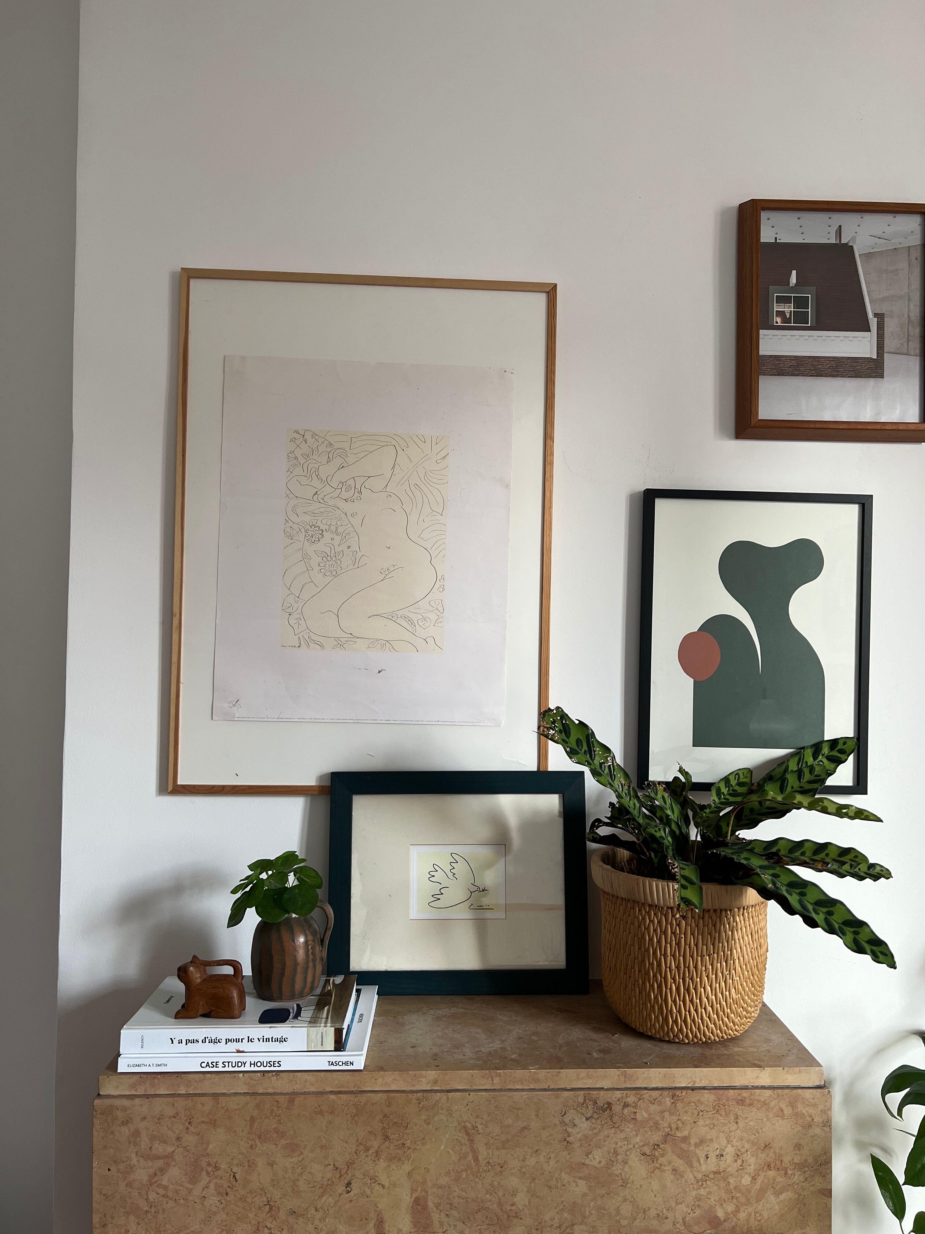 Frame with reproduction