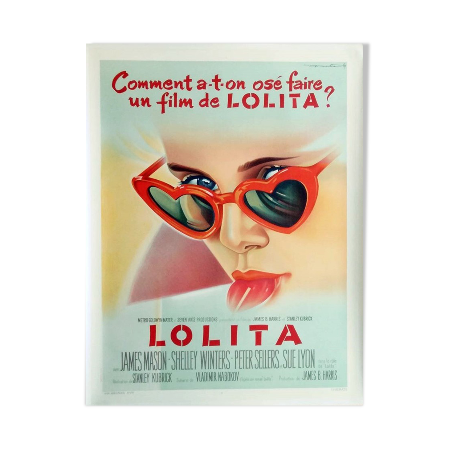 Lolita Stanley Kubrick 120x160 cm movie poster