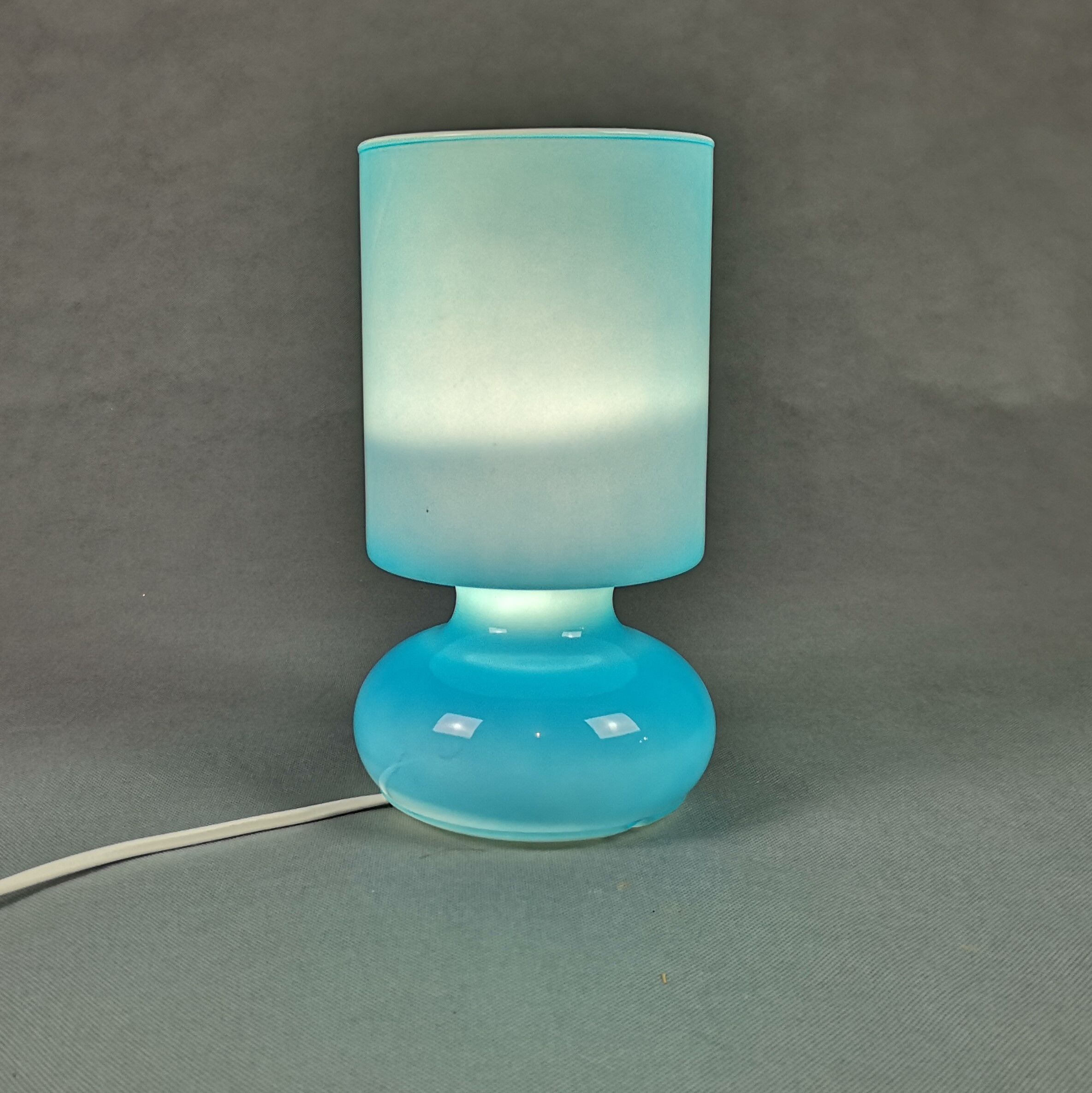 Lykta turquoise vintage lamp ikea opaline - vintage luminaire