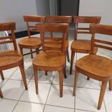 Suite de 6 chaises de bistrot Fischel 1930