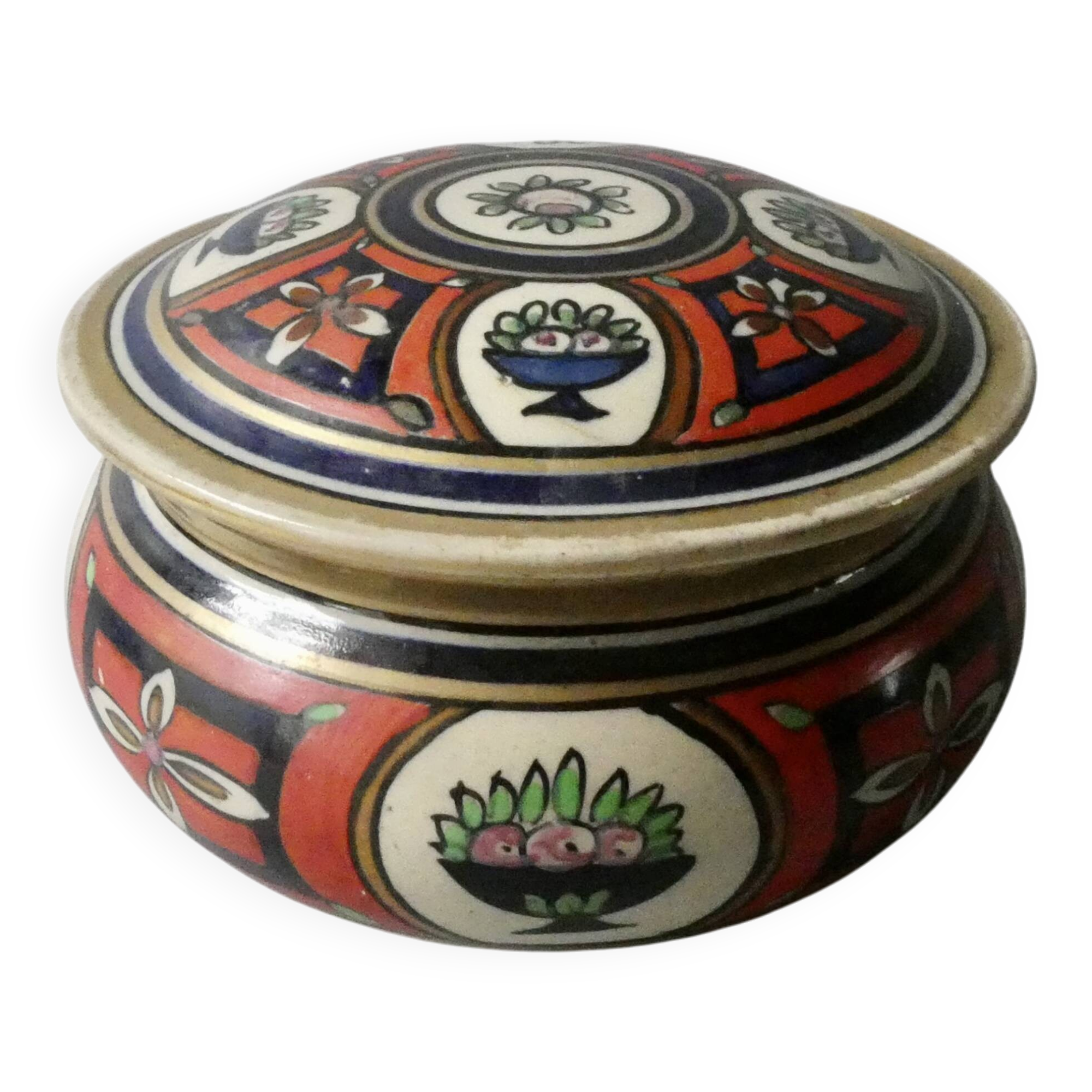 Art Deco jewelry box, signed Renoleau