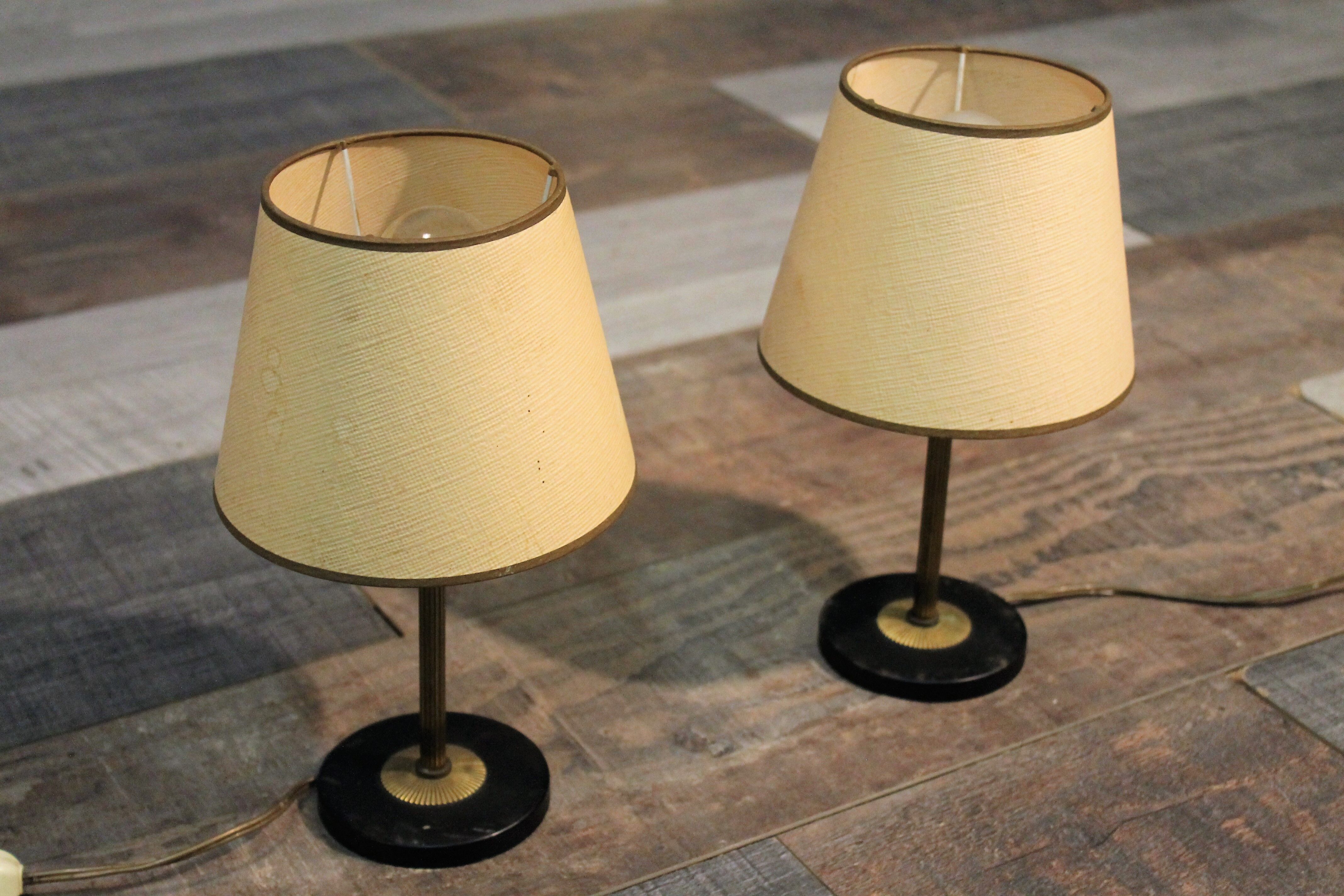 Pair of bedside lamps 1950