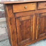 Vintage rustic fir buffet