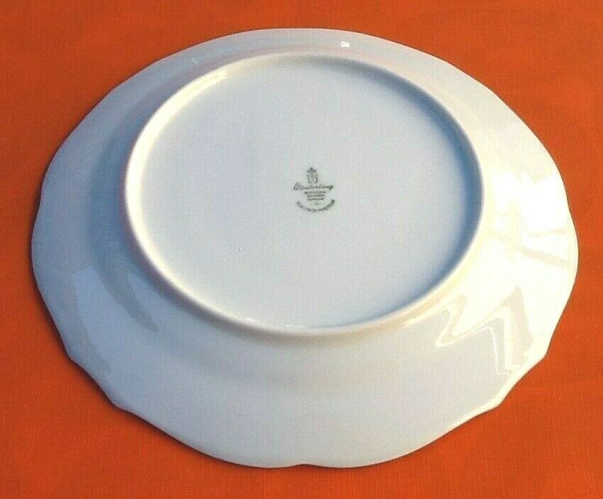 Suite of 6 flat plates Floral decoration Porcelain Winterling Roslau