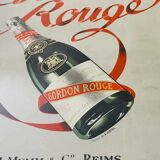 Champagne illustration Cordon Rouge G.H Mumm from 1937 - 30x40cm