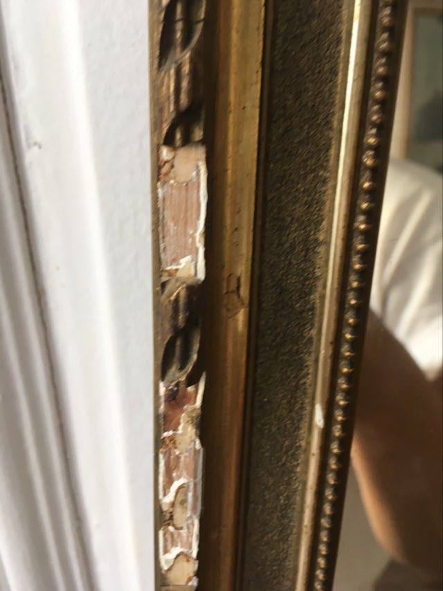 Large early mirror XXieme 88x157cm