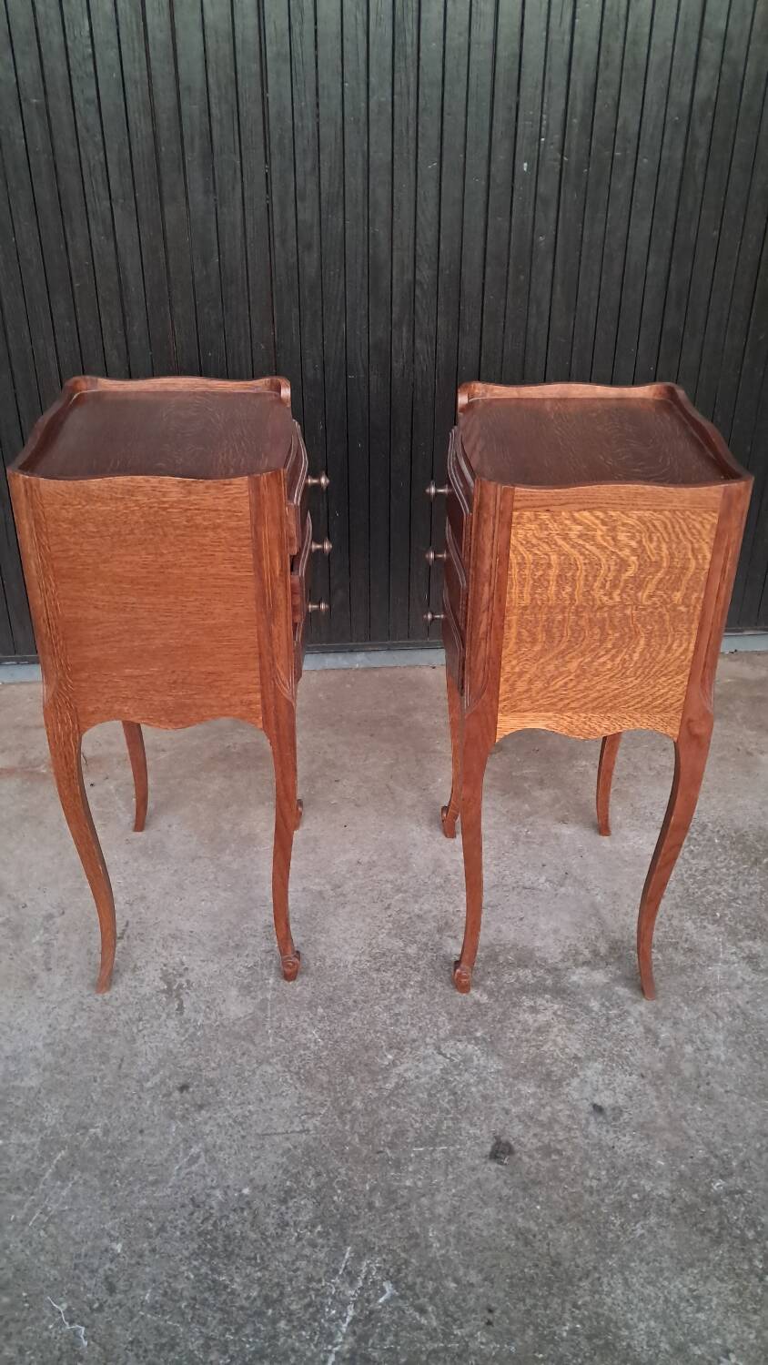 2 Louis XV style bedside tables