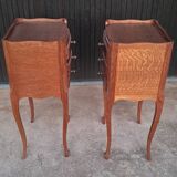 2 Louis XV style bedside tables