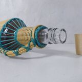 Bouteille en scoubidou vintage