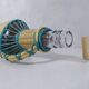 Bouteille en scoubidou vintage