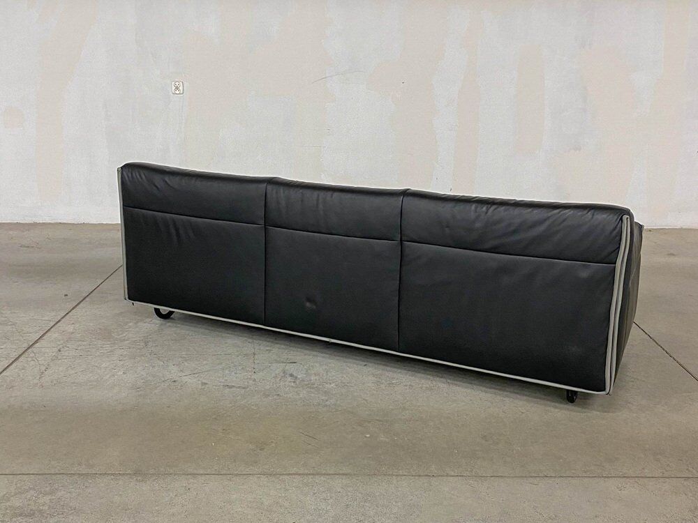 Canapé en cuir Heli par Otto Zapf pour Knoll, années 1980