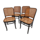 Suite of 4 chairs by Joseph Hoffmann vintage 1970s