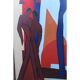 Vintage Figurative Abstract Nudes Painting