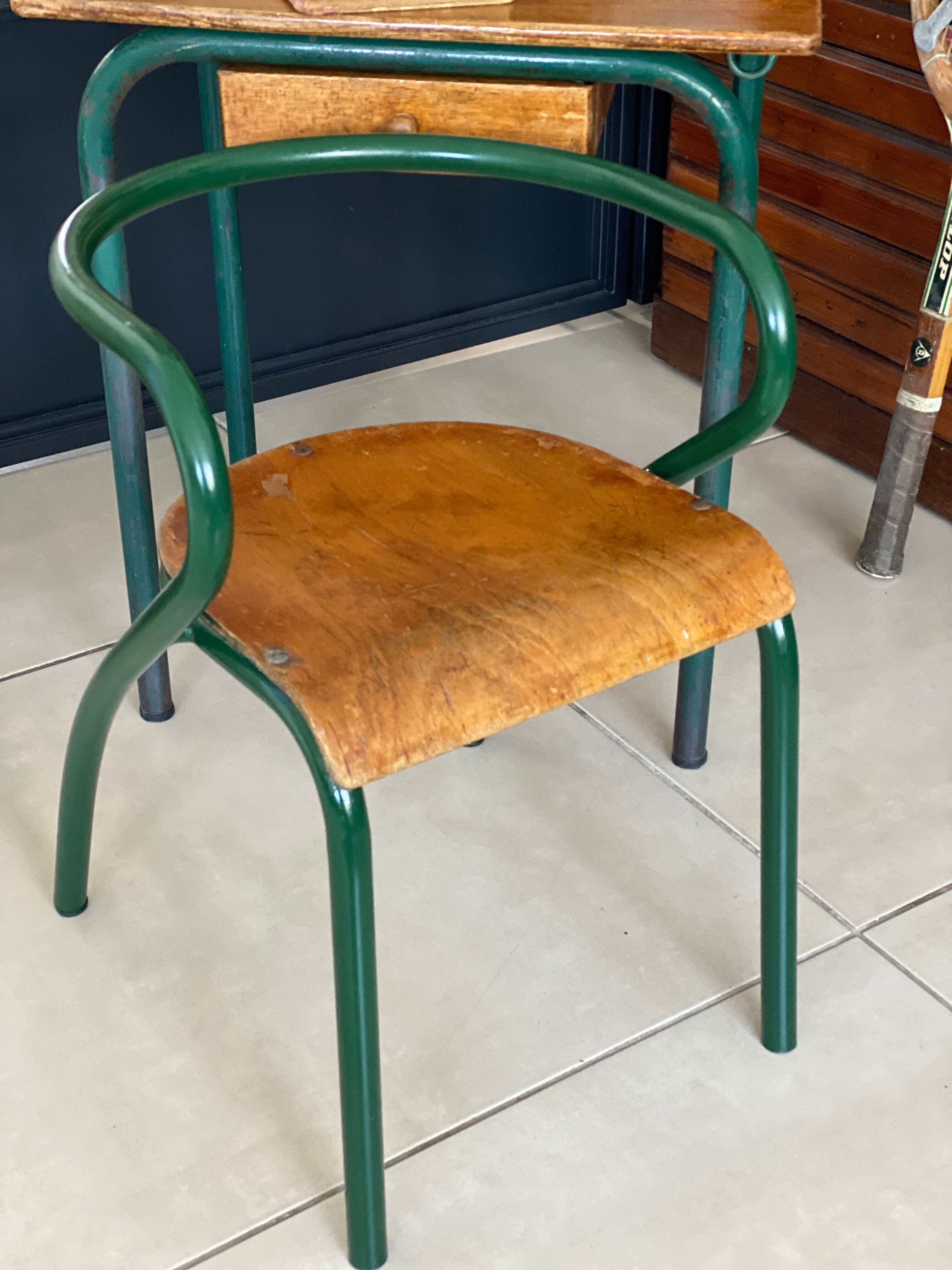 Desk and school chair set