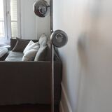 Chrome metal floor lamp