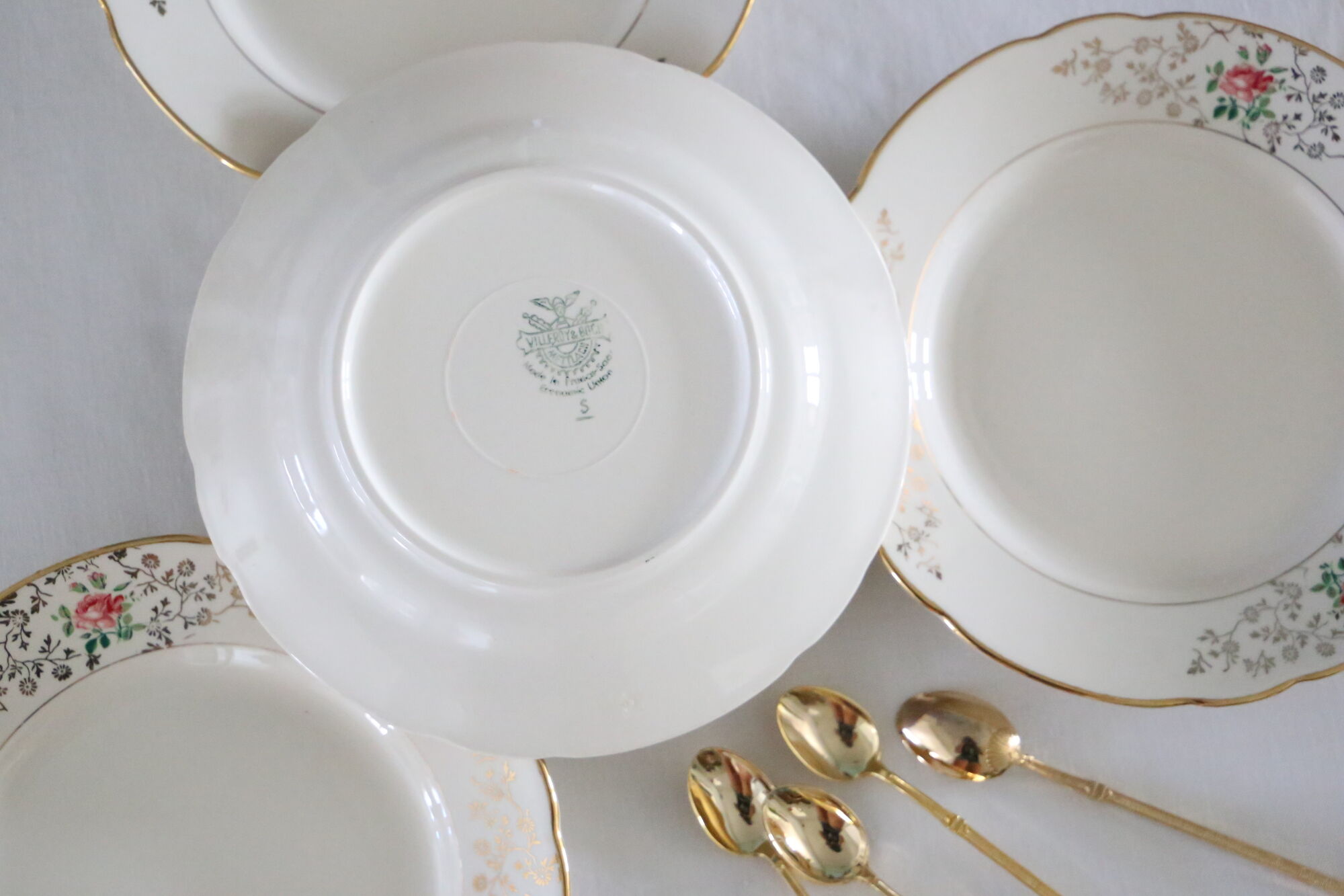 Set of 6 dessert plates Villeroy and Boch, vintage, Germany