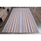 Tapis de couloir vintage turc Oushak fait main en laine et coton, années 1970