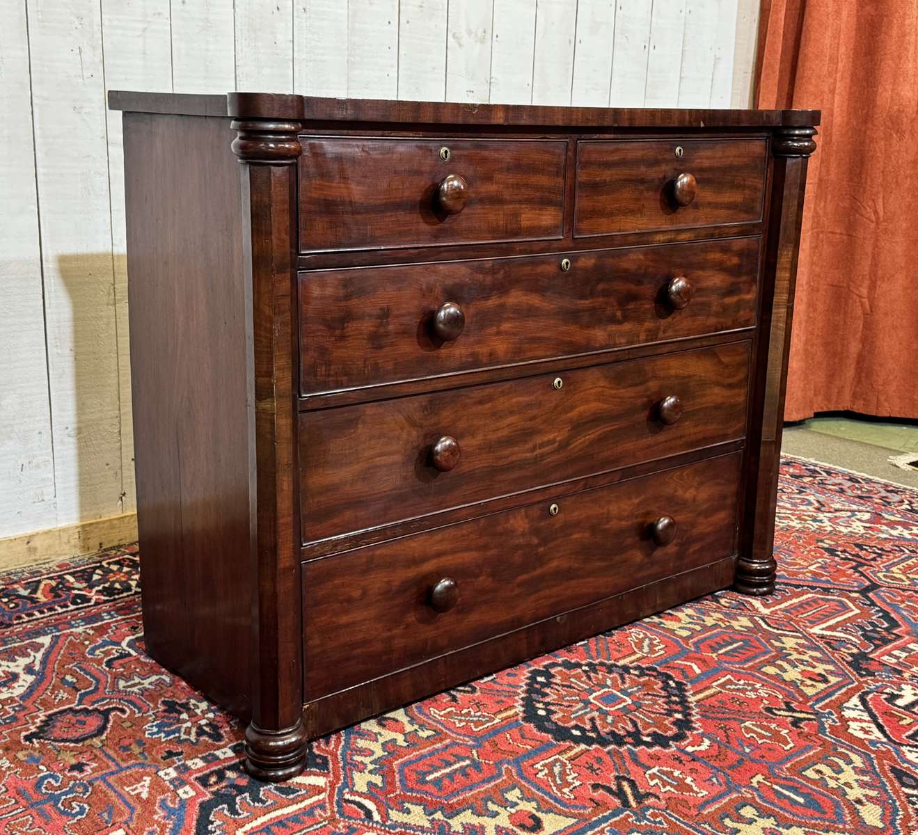 Commode Victorienne 19ème en acajou