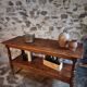Console / service table or kitchen island French antique, 1880–1920