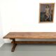 Monastery table in solid oak, 350 cm, circa 1900.