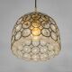 Glass and iron hanging lamp by Limburg, Germany, 1960s