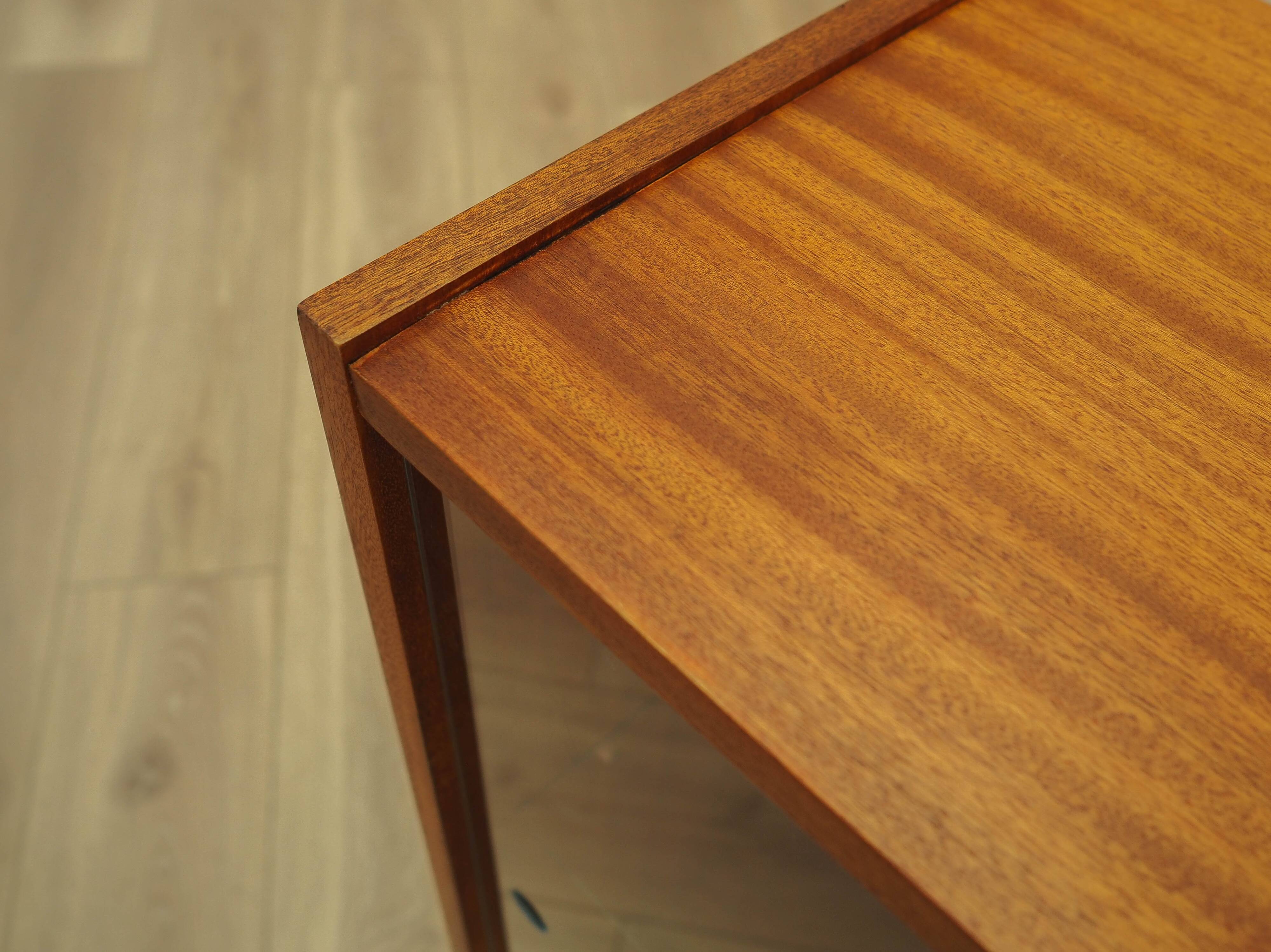 Mahogany display cabinet with glass front, Denmark, 1970s