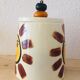 Hand-painted glazed ceramic box